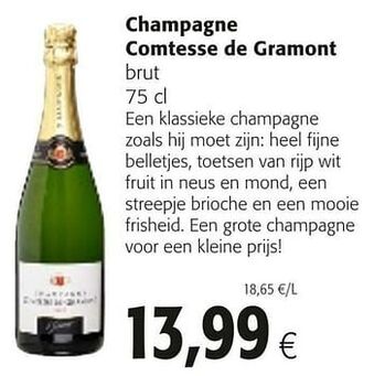 Colruyt Champagne comtesse de gramont brut aanbieding