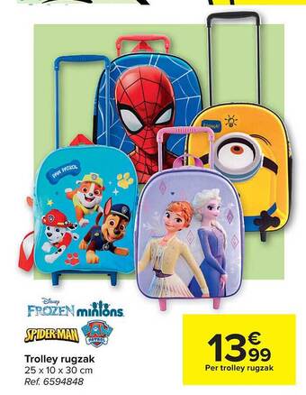 Carrefour Trolley Rugzak aanbieding