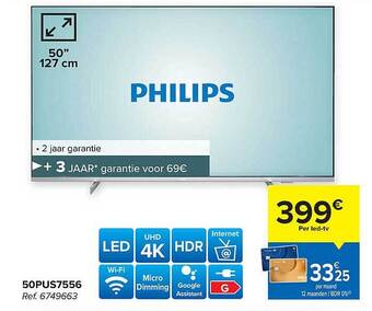 Carrefour Philips Ledtv aanbieding