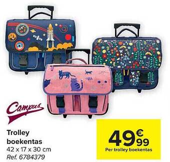 Carrefour Trolley Boekentas aanbieding