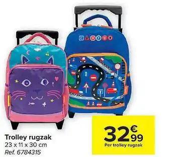 Carrefour Trolley Rugzak aanbieding