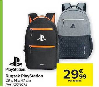 Carrefour Rugzak Playstation aanbieding