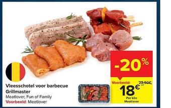 Carrefour Vleesschotel Voor Barbecue Grillmaster aanbieding