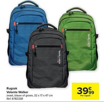 Carrefour Rugzak Volante Walker aanbieding