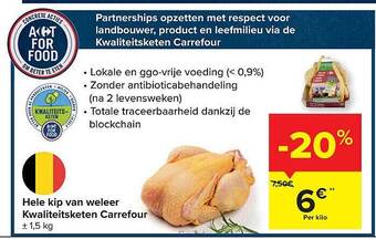 Carrefour Hele Kip Van Weleer aanbieding