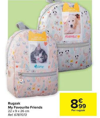 Carrefour Rugzak My Favourite Friends aanbieding