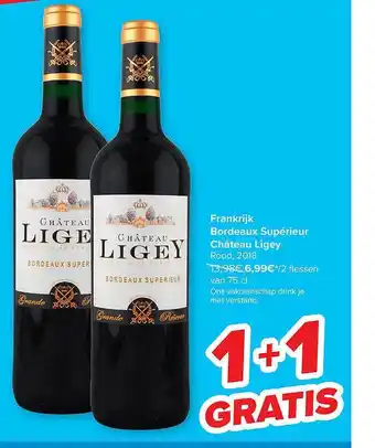 Carrefour Bordeaux Superieur Château Ligey aanbieding