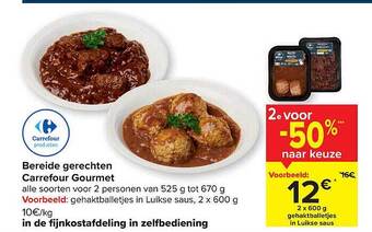 Carrefour Bereide Gerechten aanbieding