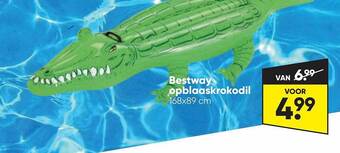 Big Bazar Bestway Opblaaskrokodil aanbieding