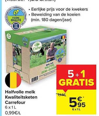 Carrefour Halfvolle Melk aanbieding