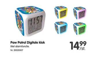 Fun Paw Patrol Digitale Klok aanbieding