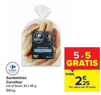 Carrefour Sandwiches aanbieding