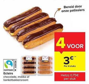 Carrefour Eclairs aanbieding