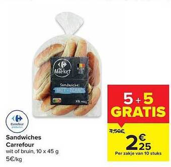 Carrefour Sandwiches aanbieding
