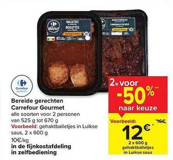 Carrefour Bereide Gerechten aanbieding