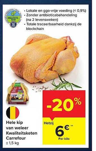 Carrefour Hele Kip Van Weleer aanbieding