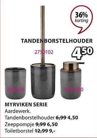 Jysk Myrviken Serie Tandenborstelhouder aanbieding