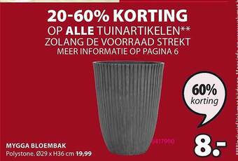 Jysk Mygga Bloembak aanbieding