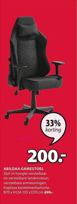 Jysk Abildaa Gamestoel aanbieding