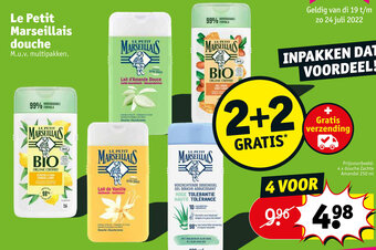 Kruidvat Le petit marseillais douche aanbieding
