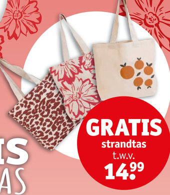 Kruidvat Strandtas aanbieding