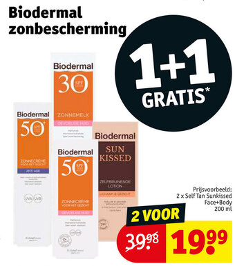 Kruidvat Biodermal zonbescherming aanbieding