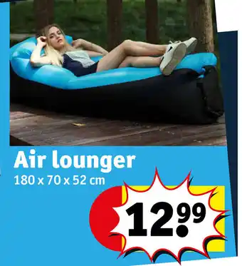 Air lounger 180 x 70 x 52cm
