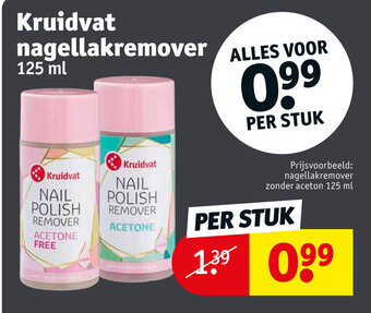 Kruidvat Kruidvat nagellakremover 125ml aanbieding