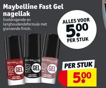 Kruidvat Maybelline fast gel nagellak aanbieding