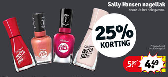 Kruidvat Sally hansen nagellak aanbieding