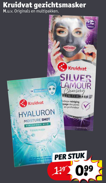 Kruidvat Gezichtsmasker aanbieding