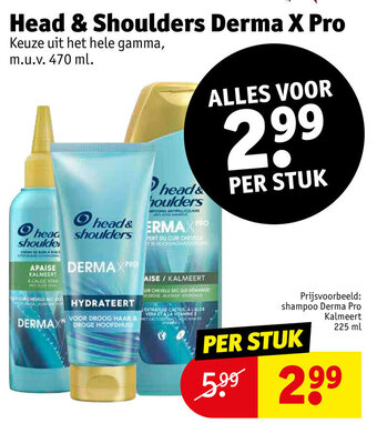 Kruidvat Head & shoulders derma x pro aanbieding