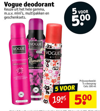 Kruidvat Vogue deodorant aanbieding