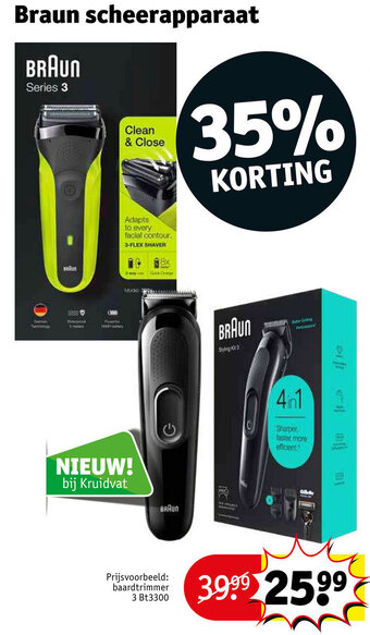 Kruidvat Braun scheerapparaat aanbieding