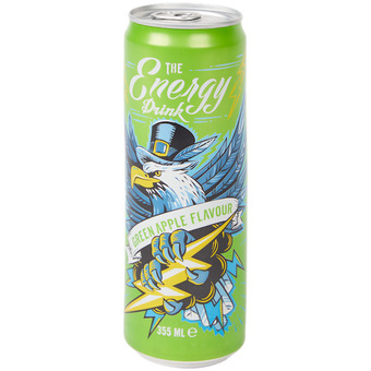 Action The Energy Drink Green Apple aanbieding