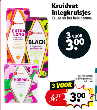 Kruidvat Kruidvat inlegkruisjes aanbieding