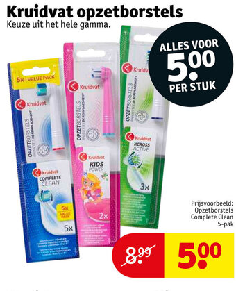 Kruidvat Kruidvat opzetborstels aanbieding