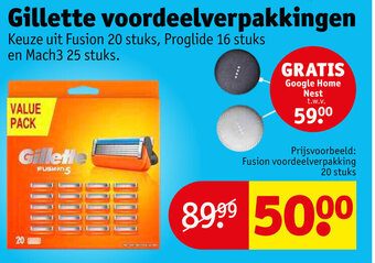Kruidvat Gillette voordeelverpakkingen aanbieding