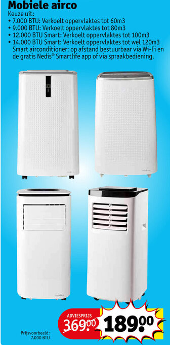 Kruidvat Mobiele airco aanbieding