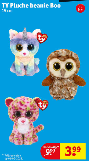 Kruidvat Ty pluche beanie boo aanbieding