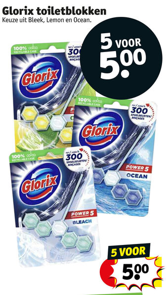 Kruidvat Glorix toiletblokken aanbieding