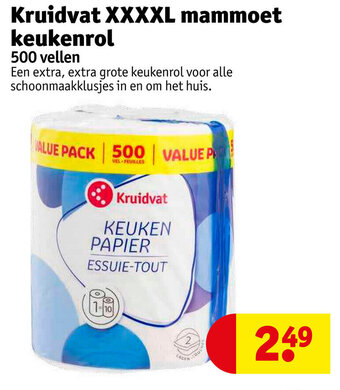 Kruidvat Kruidvat XXXXL mammoet keukenrol aanbieding