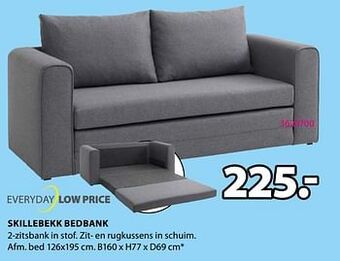 Jysk Skillebekk bedbank aanbieding
