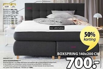 Gold c45 boxspring
