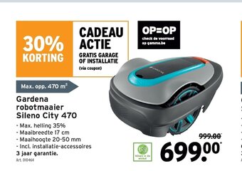GAMMA Gardena robotmaaier Sileno City 470 aanbieding