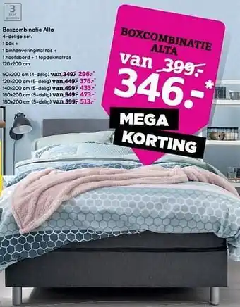 Leen Bakker Boxcombinatie alta 4-delige set aanbieding