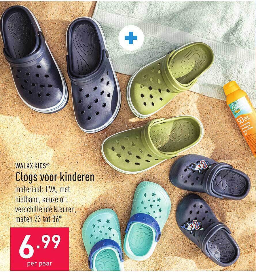 Walkx Kids Clogs Voor Kinderen promotie bij ALDI