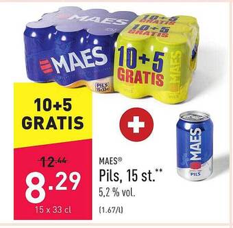 ALDI Maes Pils 15 St. aanbieding