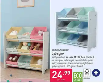 ALDI Home Creation Kids Opbergrek 65x30x66,5 Cm aanbieding