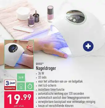 ALDI Quigg Nageldroger aanbieding